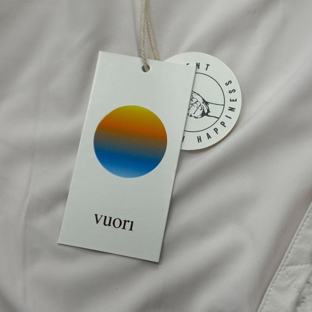 Vuori Lou Full Zip Jacket White Marshmallow Color Cozy Chic Fleece Sherpa M NEW - Picture 9 of 15